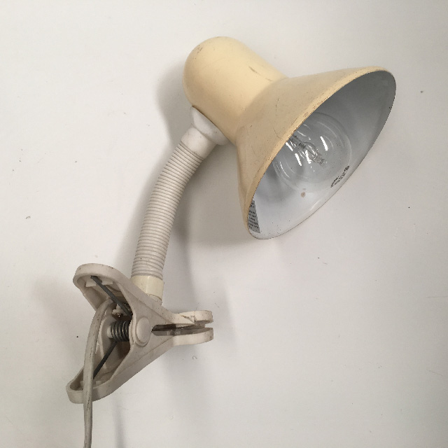 LAMP, Bedside Light (Clip On) - Cream & White